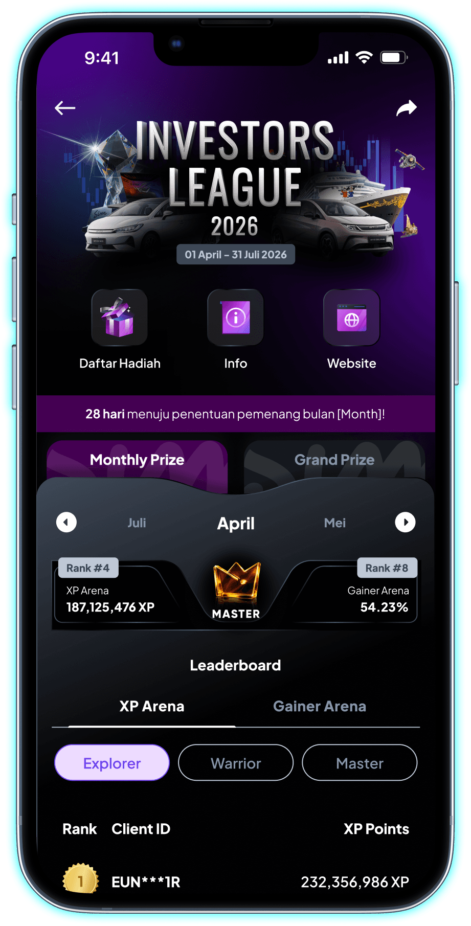 Join Investor League 2026